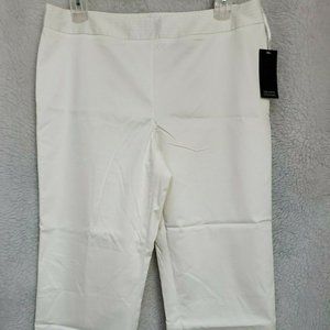 Valerie Stevens NWT White Lined Capri Pants Size 14